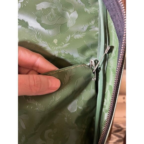 Vintage Retro Small Suitcase Carrying Case Trunk‎ Mid Century Floral Mod Hippie - Picture 10 of 13